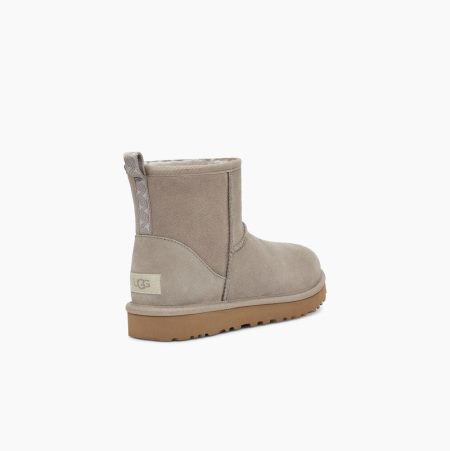 UGG Classic Mini Swirl Grey Boots for Women (QKYR92805)